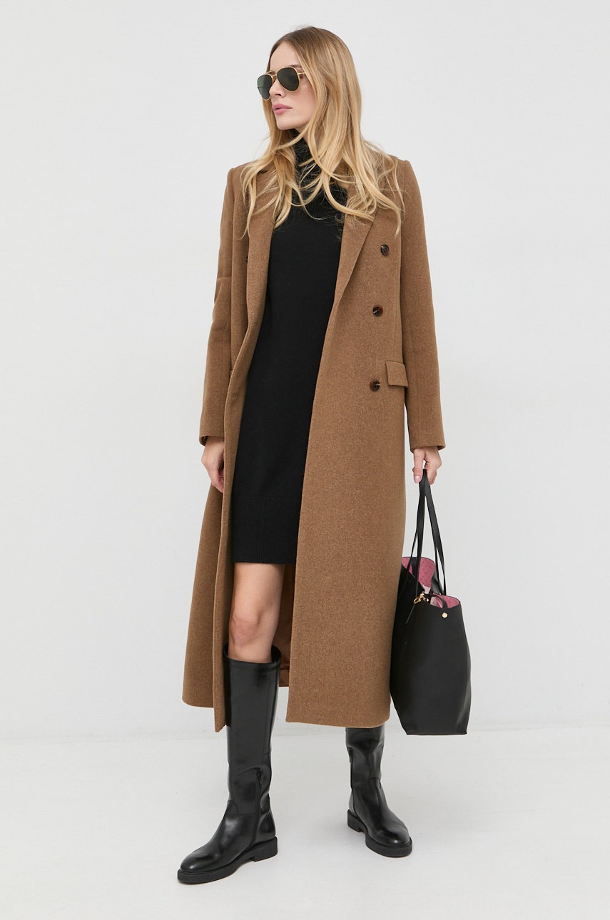 

Вовняна сукня Liu Jo колір чорний mini oversize