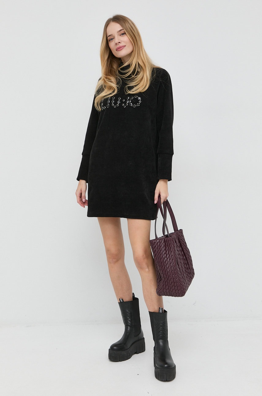 

Сукня Liu Jo колір чорний mini oversize