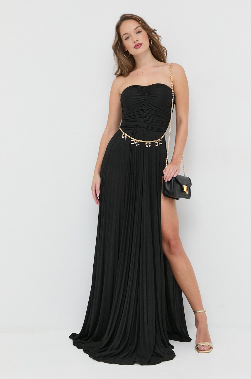 

Платье Elisabetta Franchi цвет чёрный maxi прямая