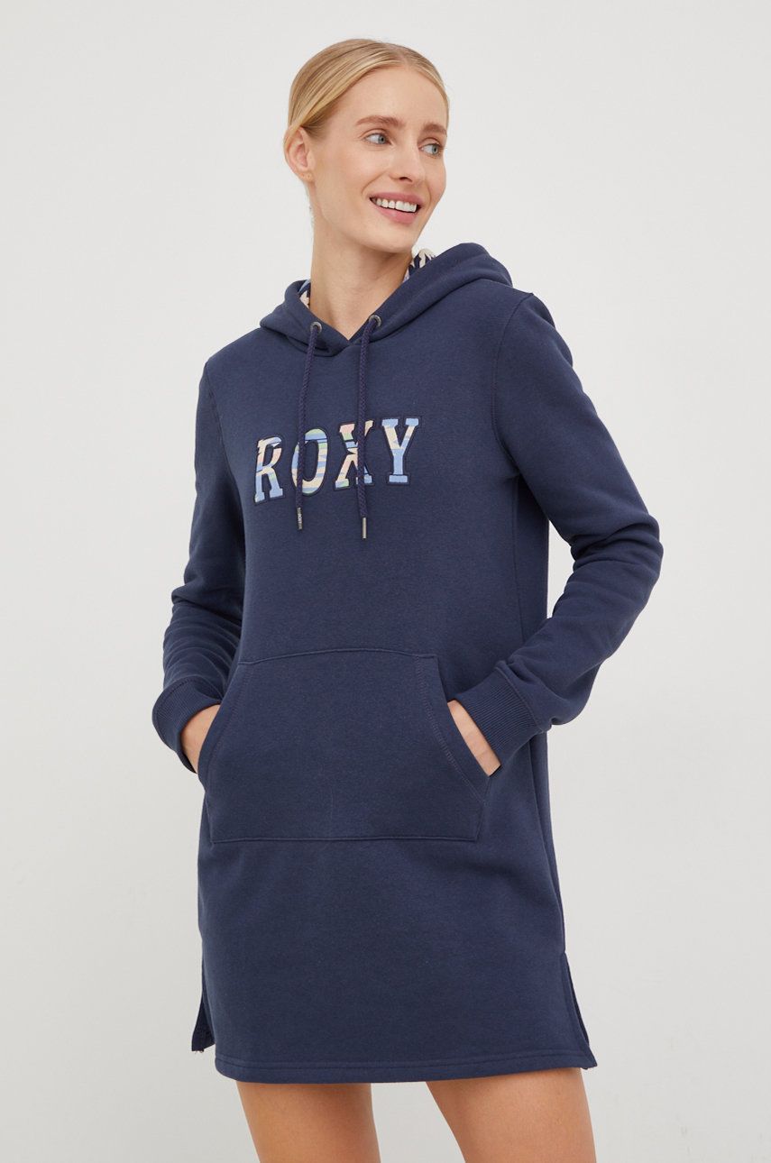 Roxy rochie culoarea albastru marin, mini, drept answear.ro