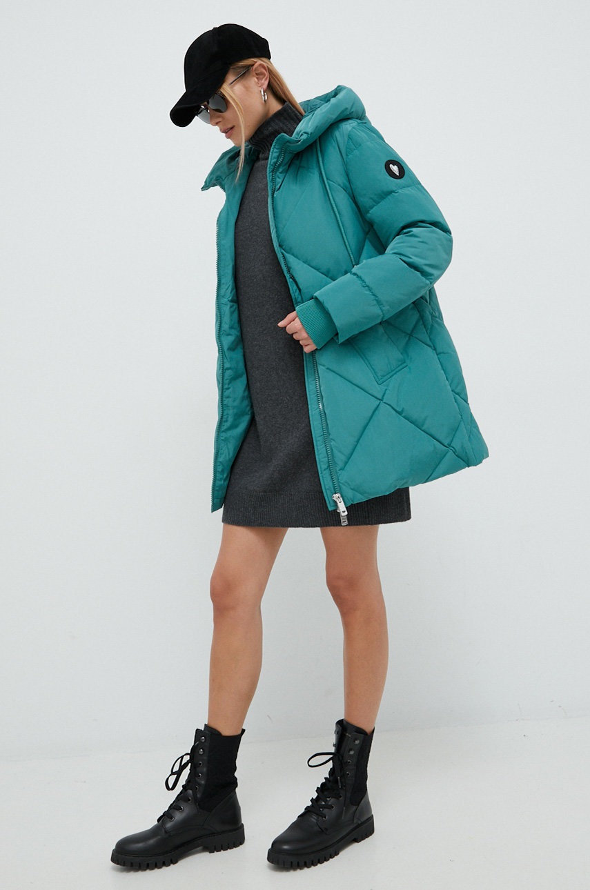 

Шерстяное платье Sisley цвет серый mini прямая