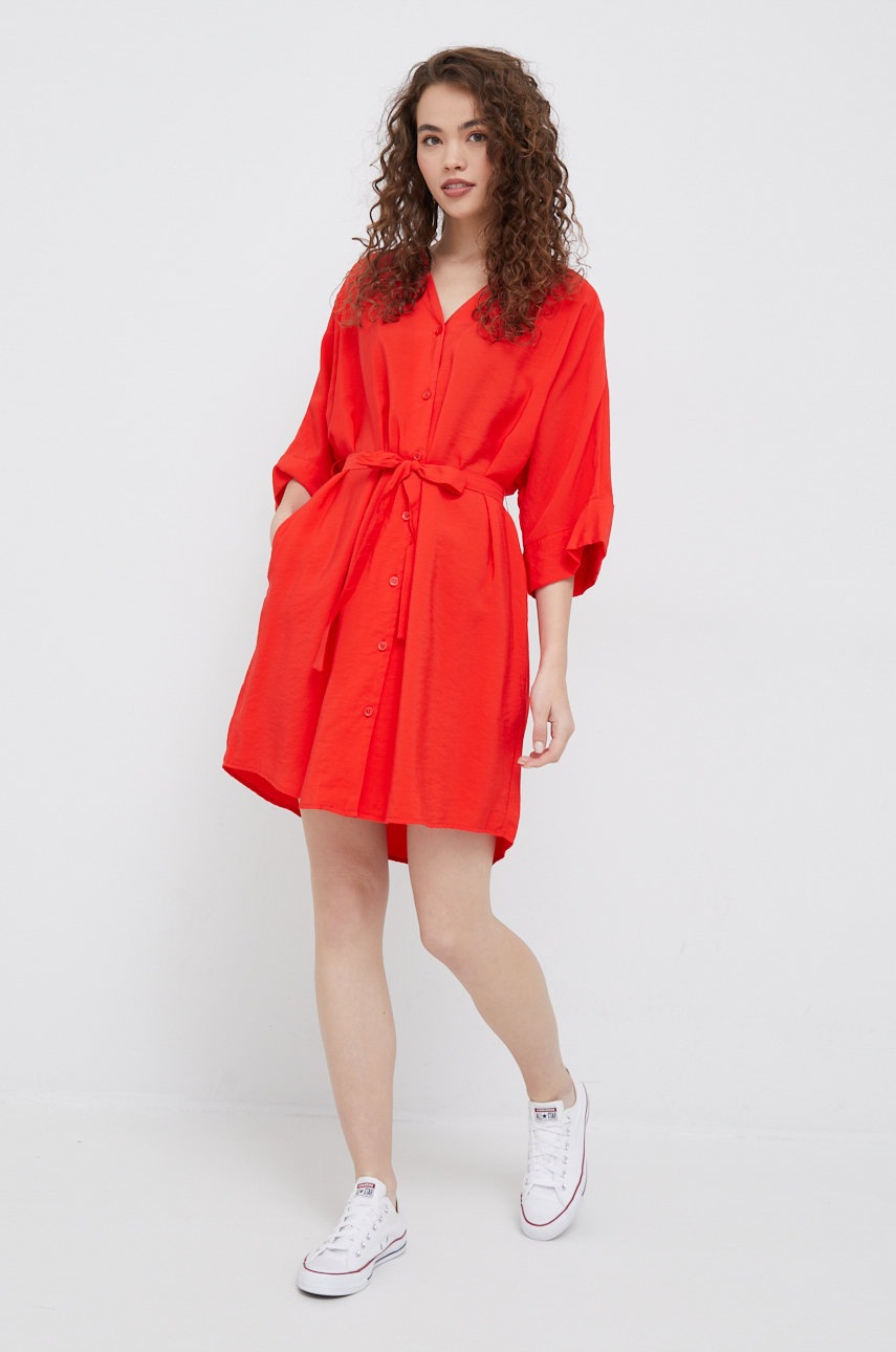 

Сукня United Colors of Benetton колір червоний mini пряма