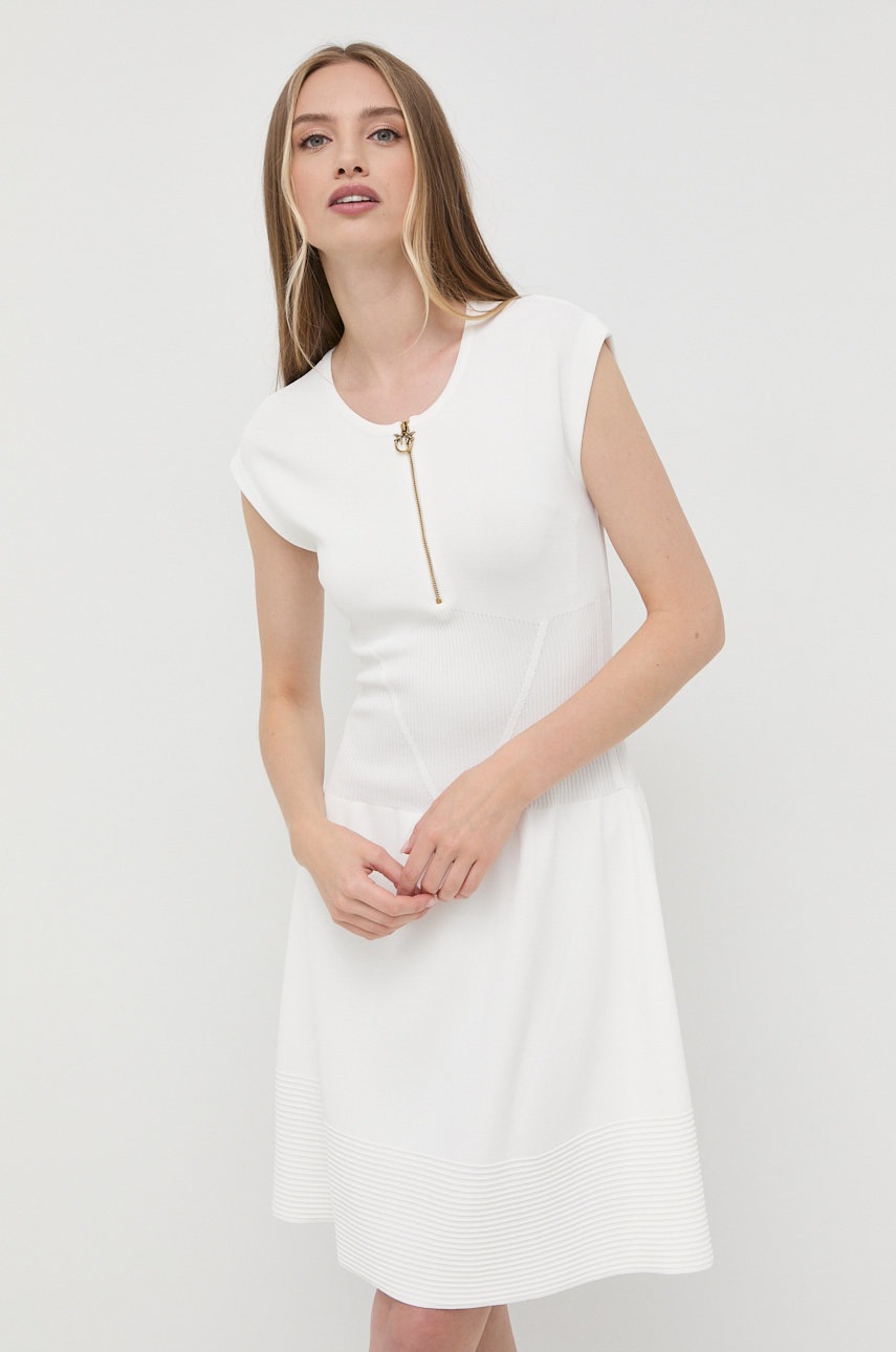 

Платье Pinko цвет белый mini облегающая