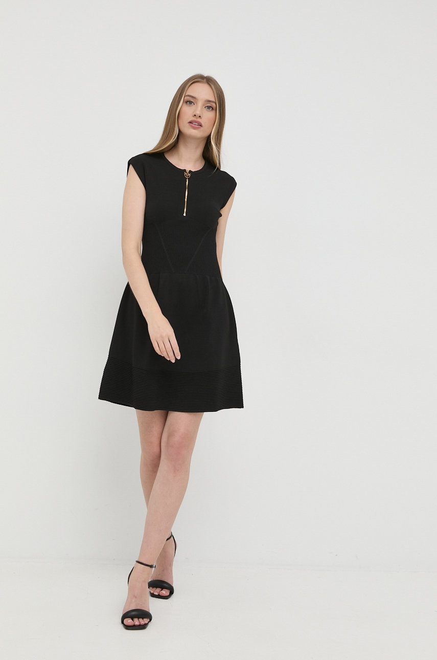 

Платье Pinko цвет чёрный mini облегающая