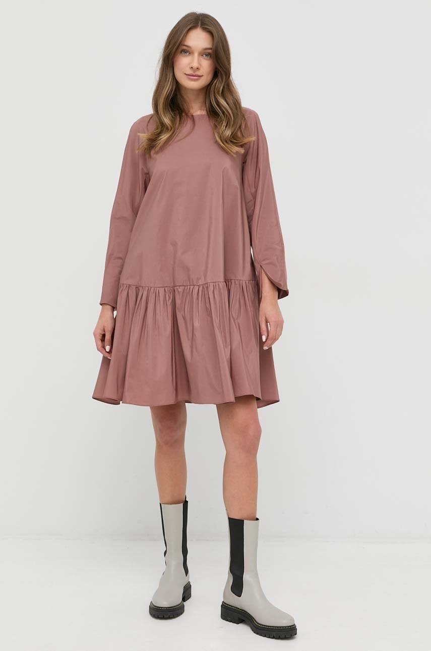 

Сукня Weekend Max Mara колір рожевий mini розкльошена