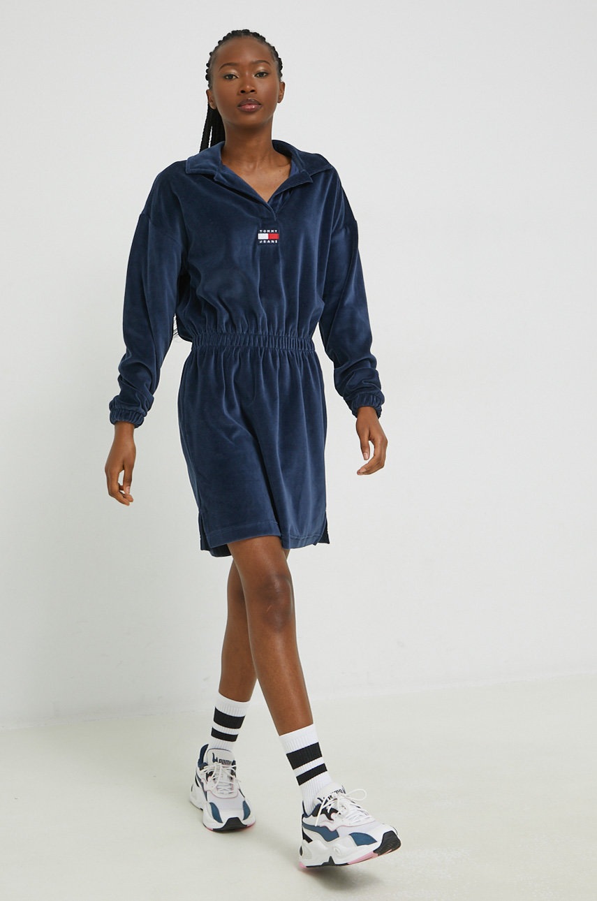 

Платье Tommy Jeans цвет синий mini oversize