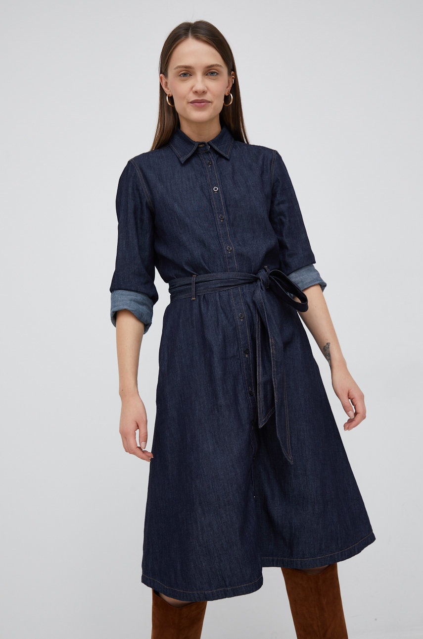 

Джинсовое платье Lauren Ralph Lauren цвет синий mini расклешённая