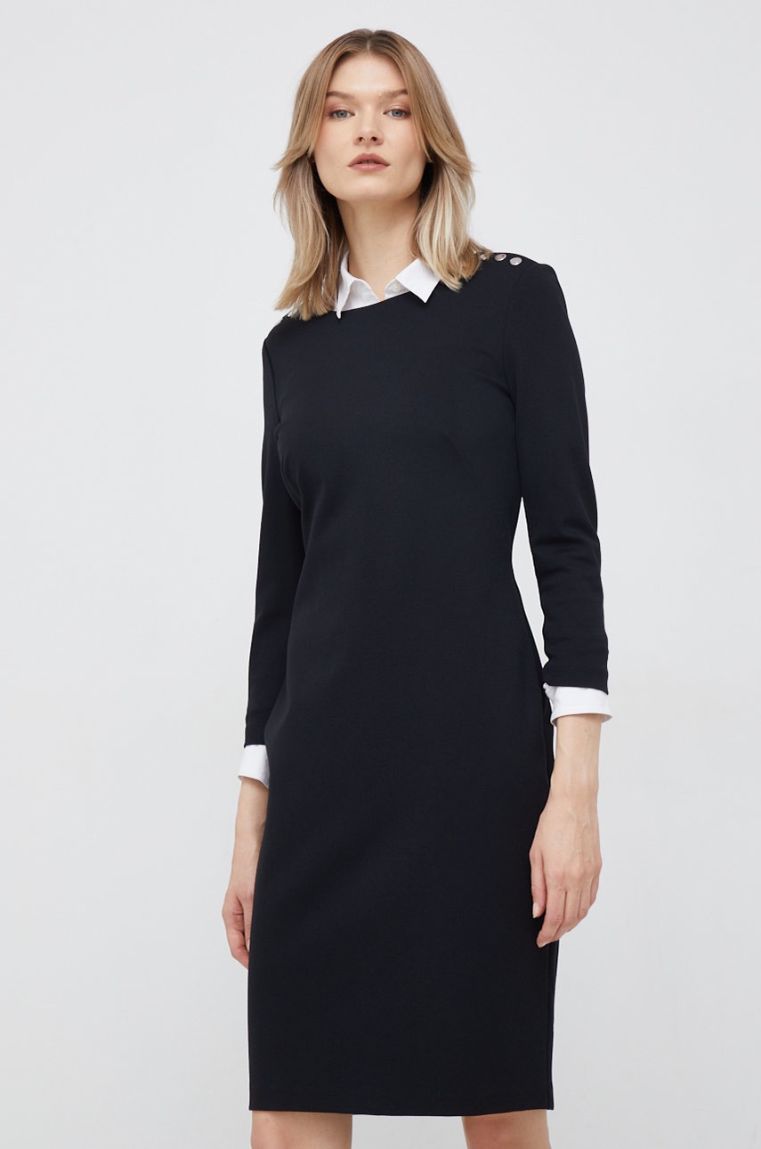 

Сукня Lauren Ralph Lauren колір чорний mini облягаюча