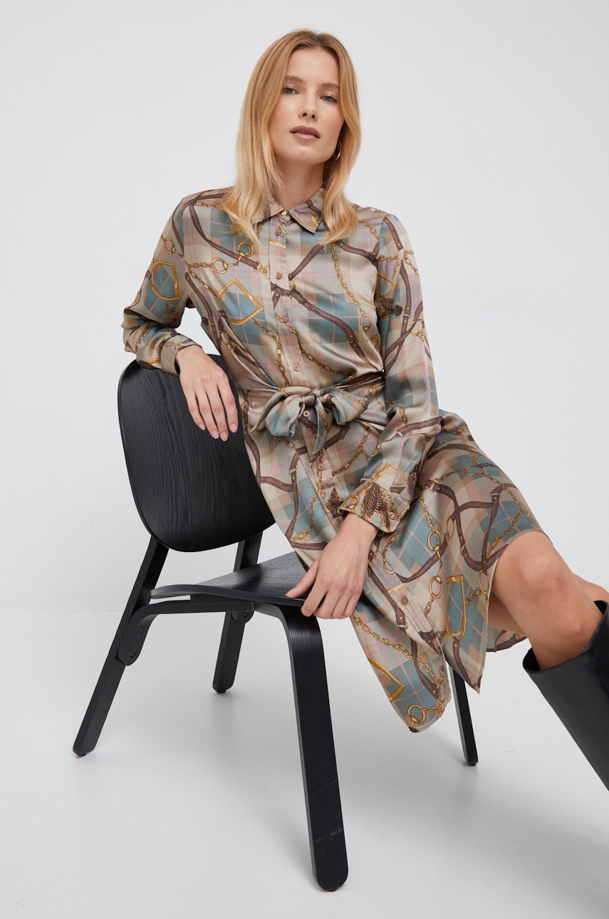 

Платье Lauren Ralph Lauren midi расклешённая