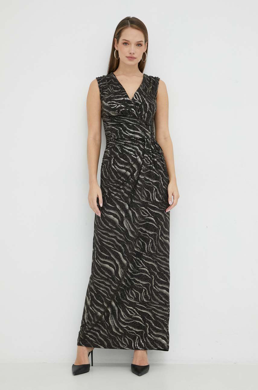 Morgan rochie culoarea negru, maxi, drept answear.ro imagine noua gjx.ro