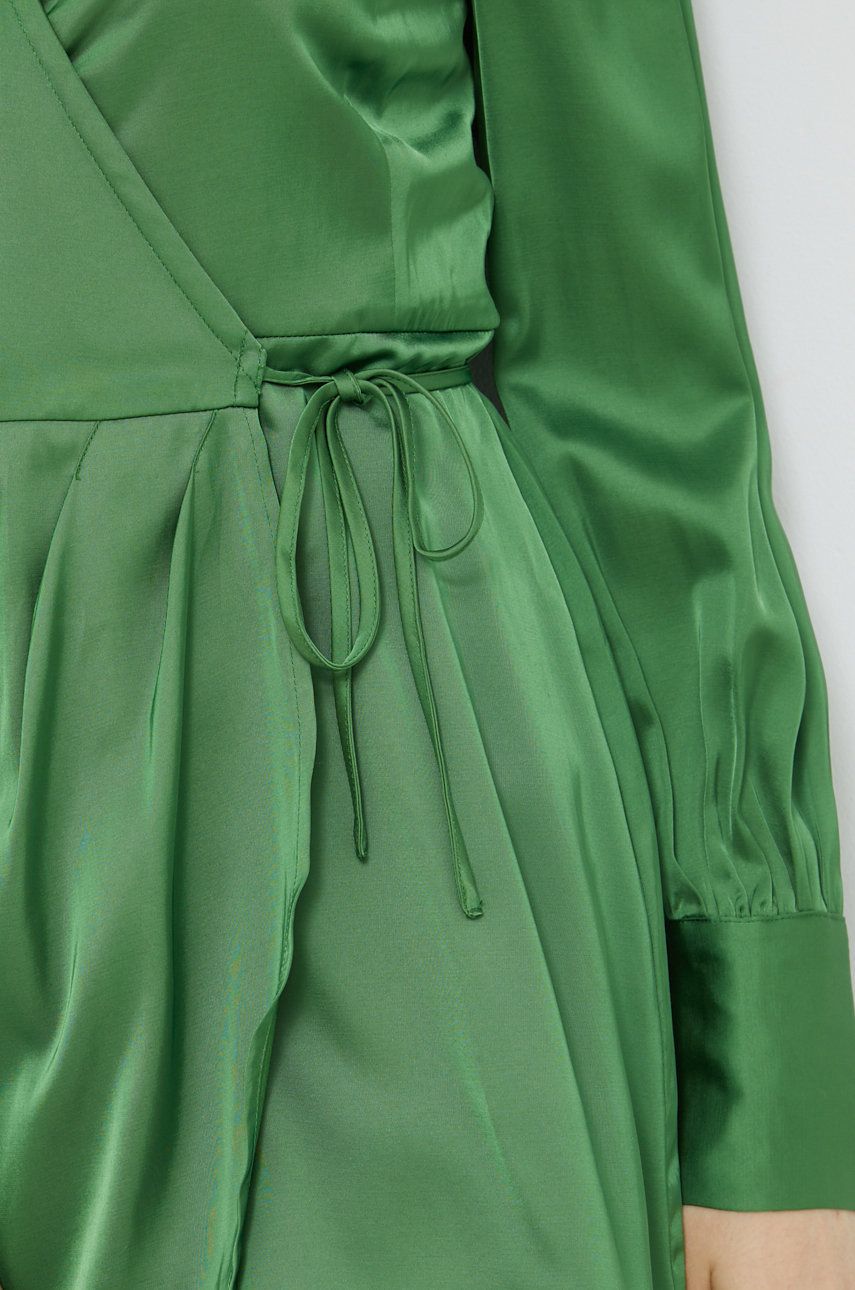 Abercrombie & Fitch sukienka kolor zielony mini prosta
