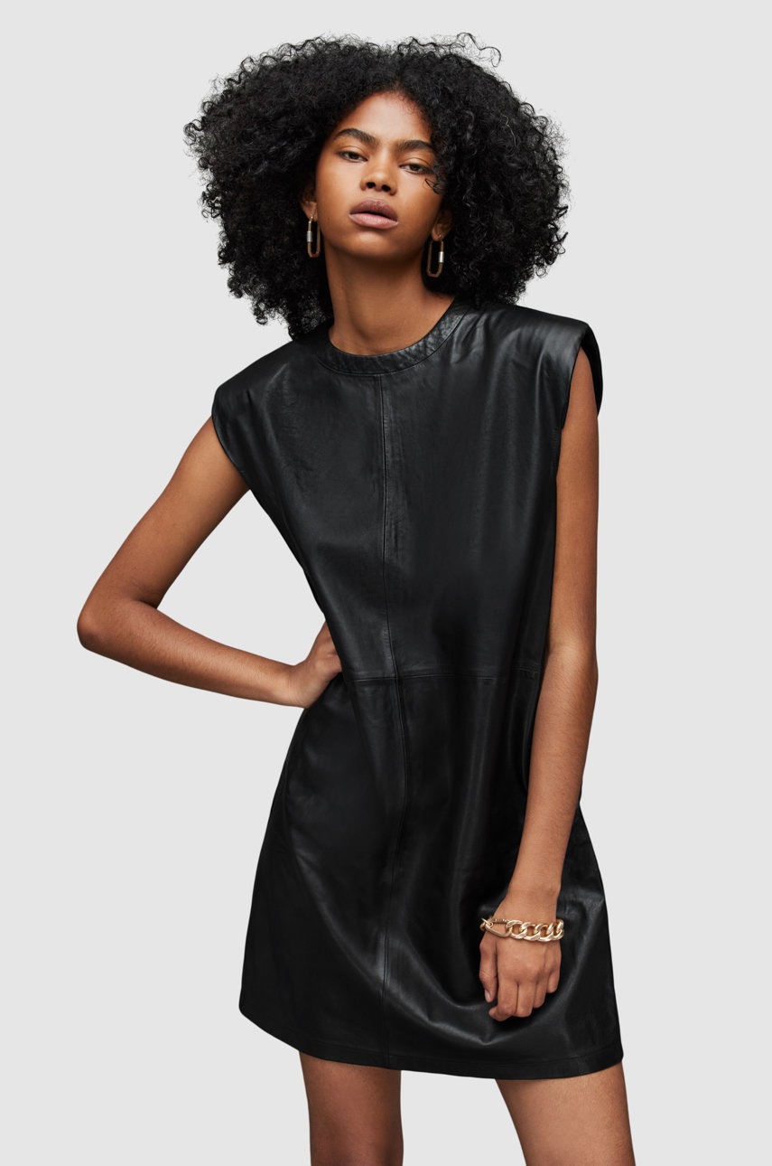 

Сукня AllSaints колір чорний mini пряма