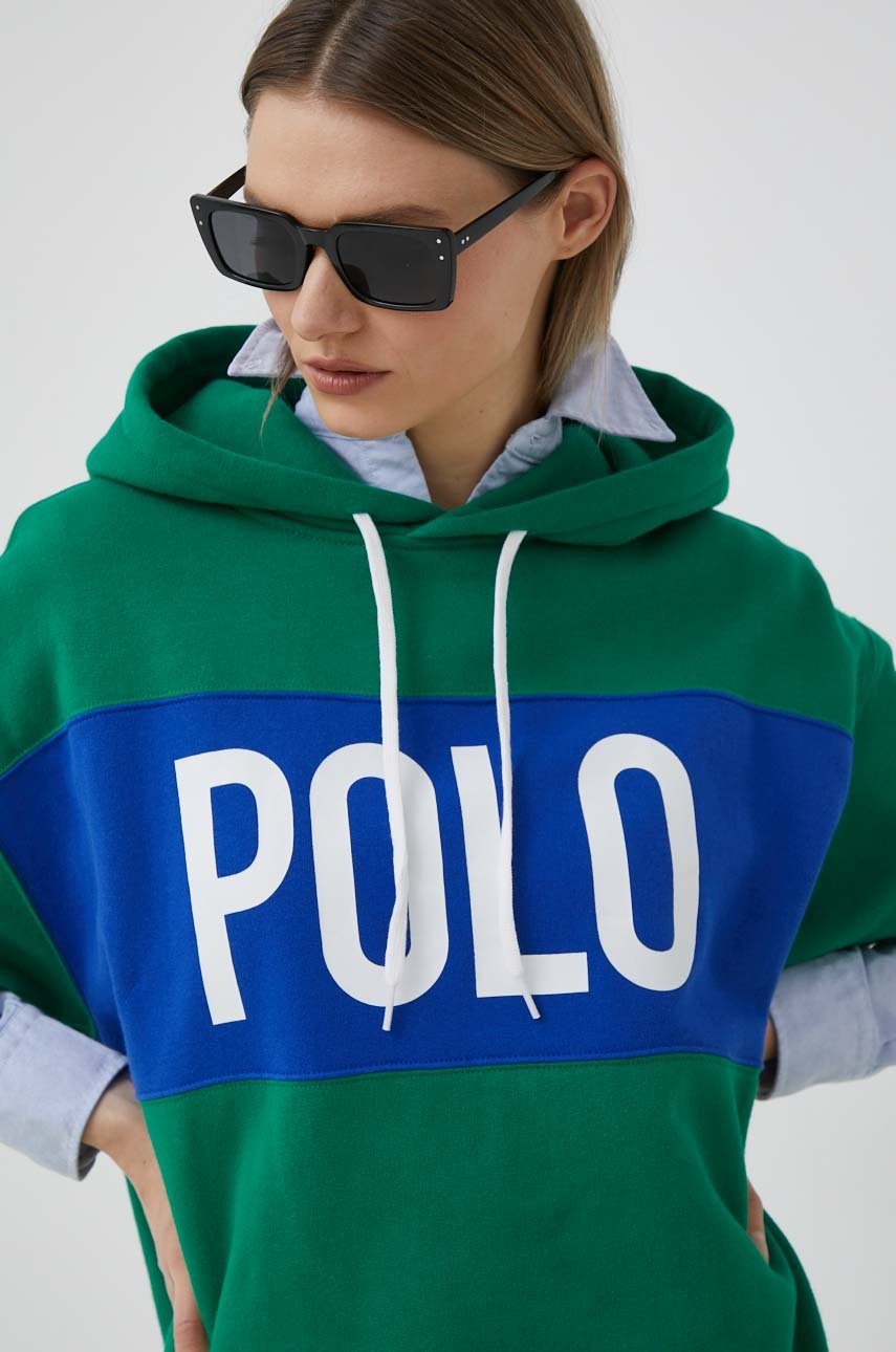 

Платье Polo Ralph Lauren цвет зелёный mini oversize