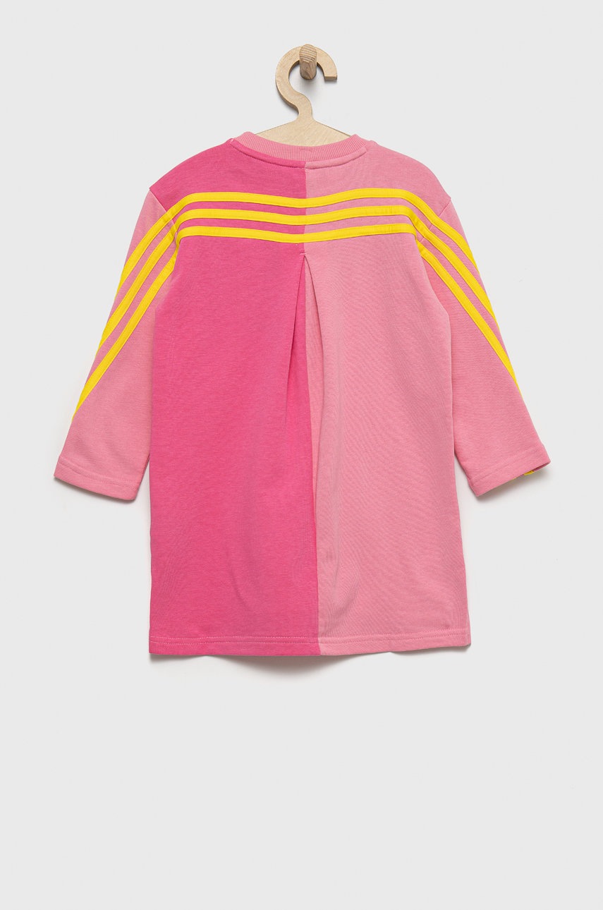 

Детское платье adidas Performance цвет розовый mini прямое