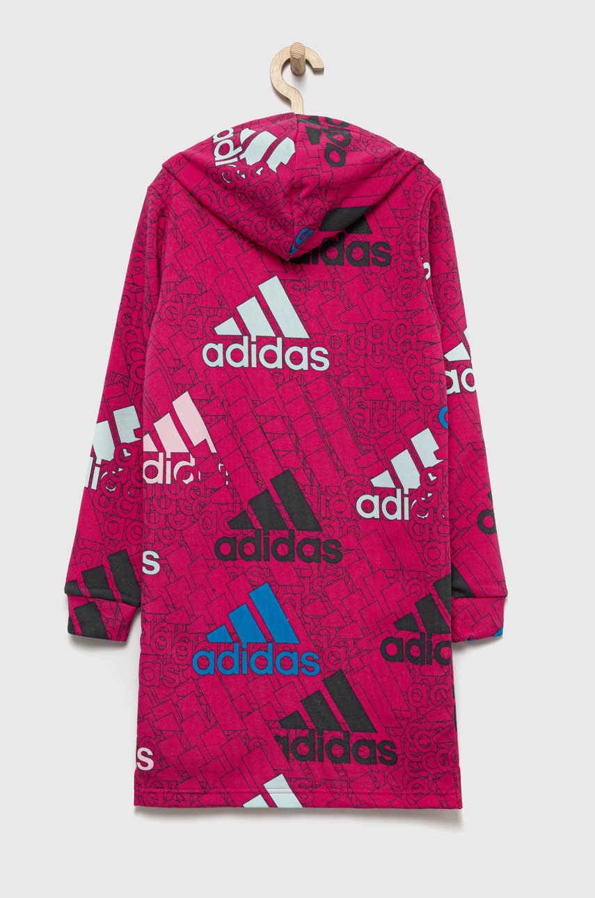 

Дитяча сукня adidas Performance колір рожевий mini пряма