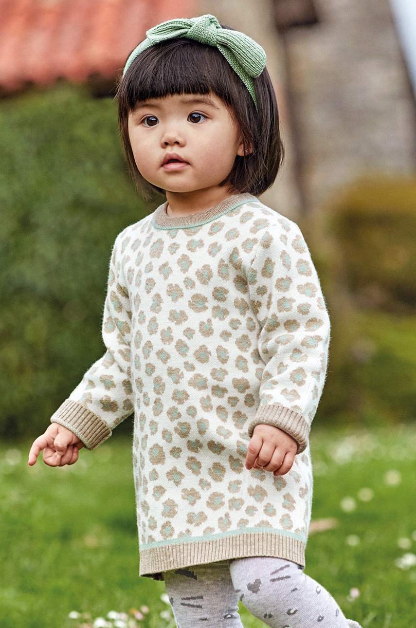 

Дитяча сукня Mayoral колір бежевий mini oversize