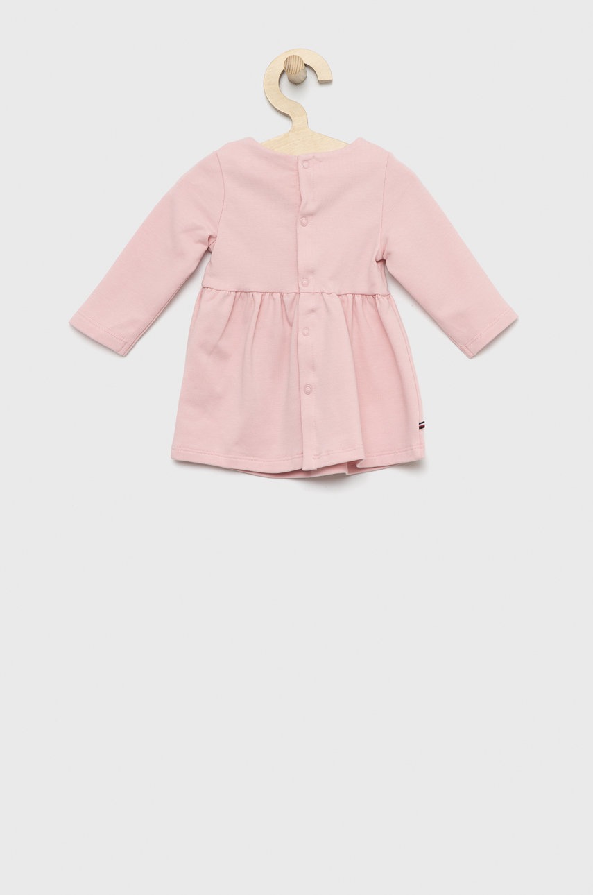 

Платье для младенцев Tommy Hilfiger цвет розовый mini расклешённая