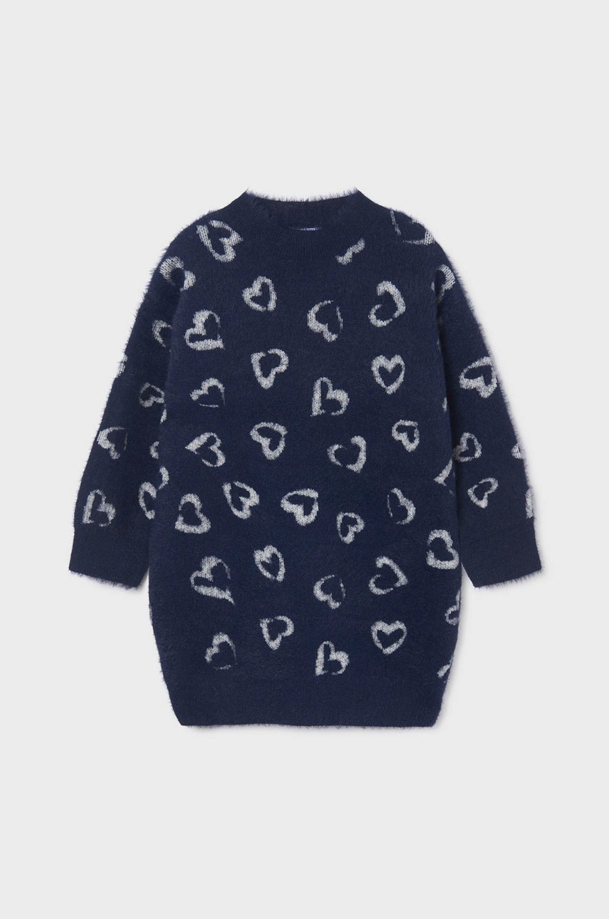 

Дитяча сукня Mayoral колір синій mini oversize