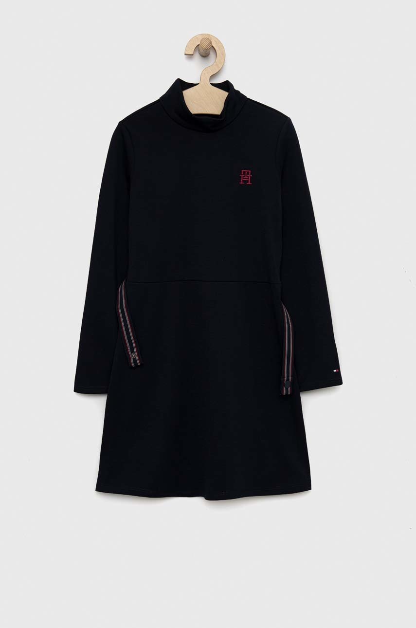 

Детское платье Tommy Hilfiger цвет синий mini расклешённое