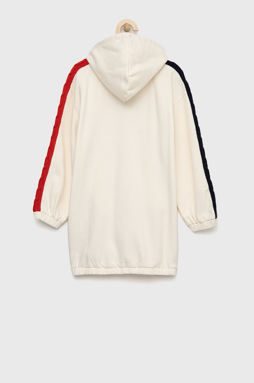 

Дитяча сукня Tommy Hilfiger колір бежевий midi пряма