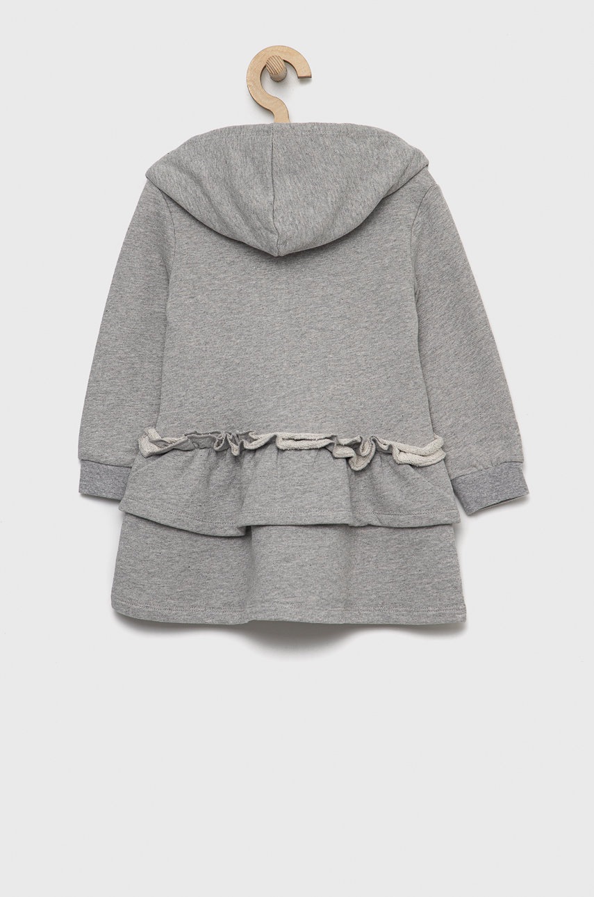 

Хлопковое детское платье Guess цвет серый mini расклешённая
