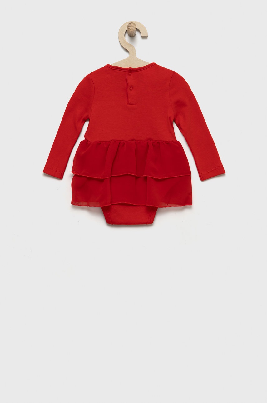 

Хлопковое детское платье Guess цвет красный mini расклешённая