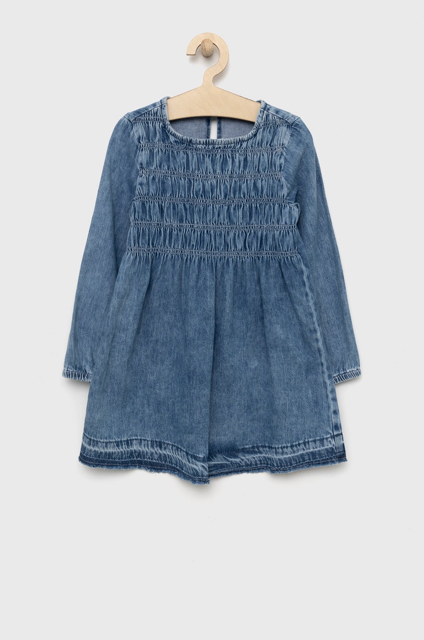 United Colors of Benetton rochie din denim pentru copii mini, evazati