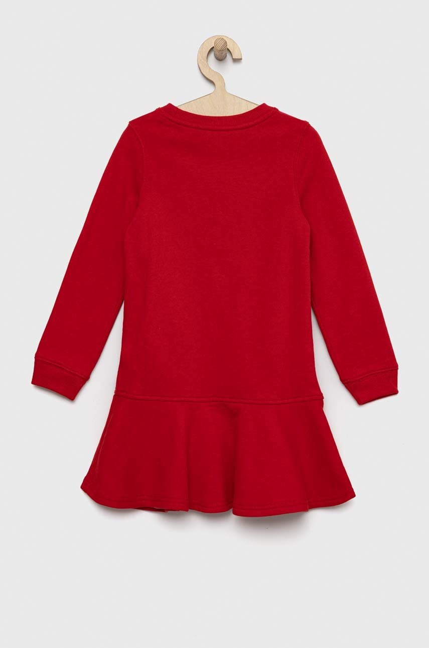 

Дитяча сукня Polo Ralph Lauren колір червоний midi пряма