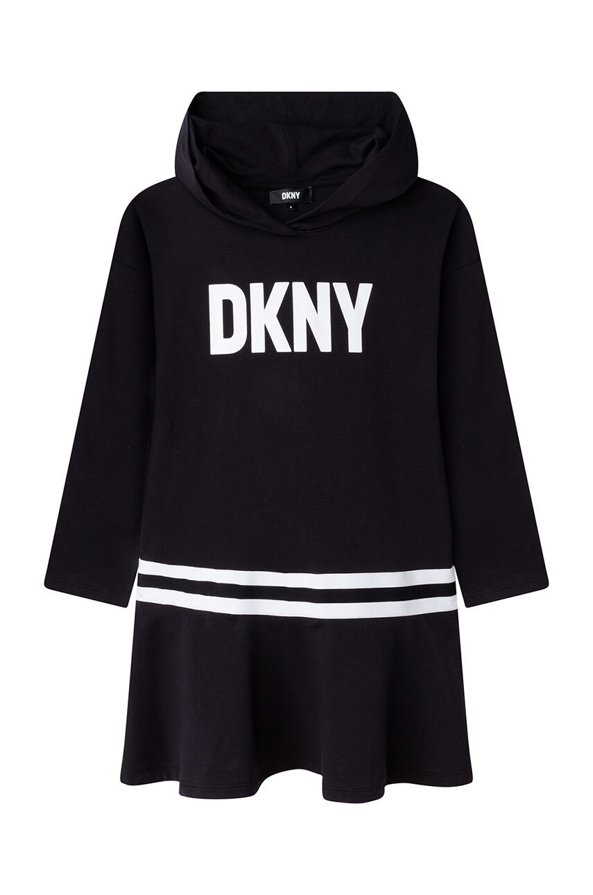 

Дитяча сукня Dkny колір чорний mini розкльошена