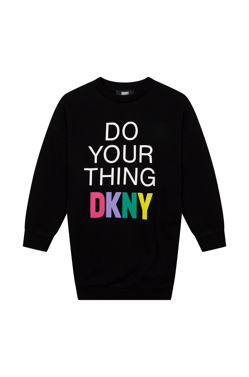 

Детское платье Dkny цвет чёрный mini прямая