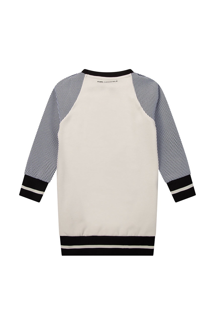 

Дитяча сукня Karl Lagerfeld колір бежевий mini пряма