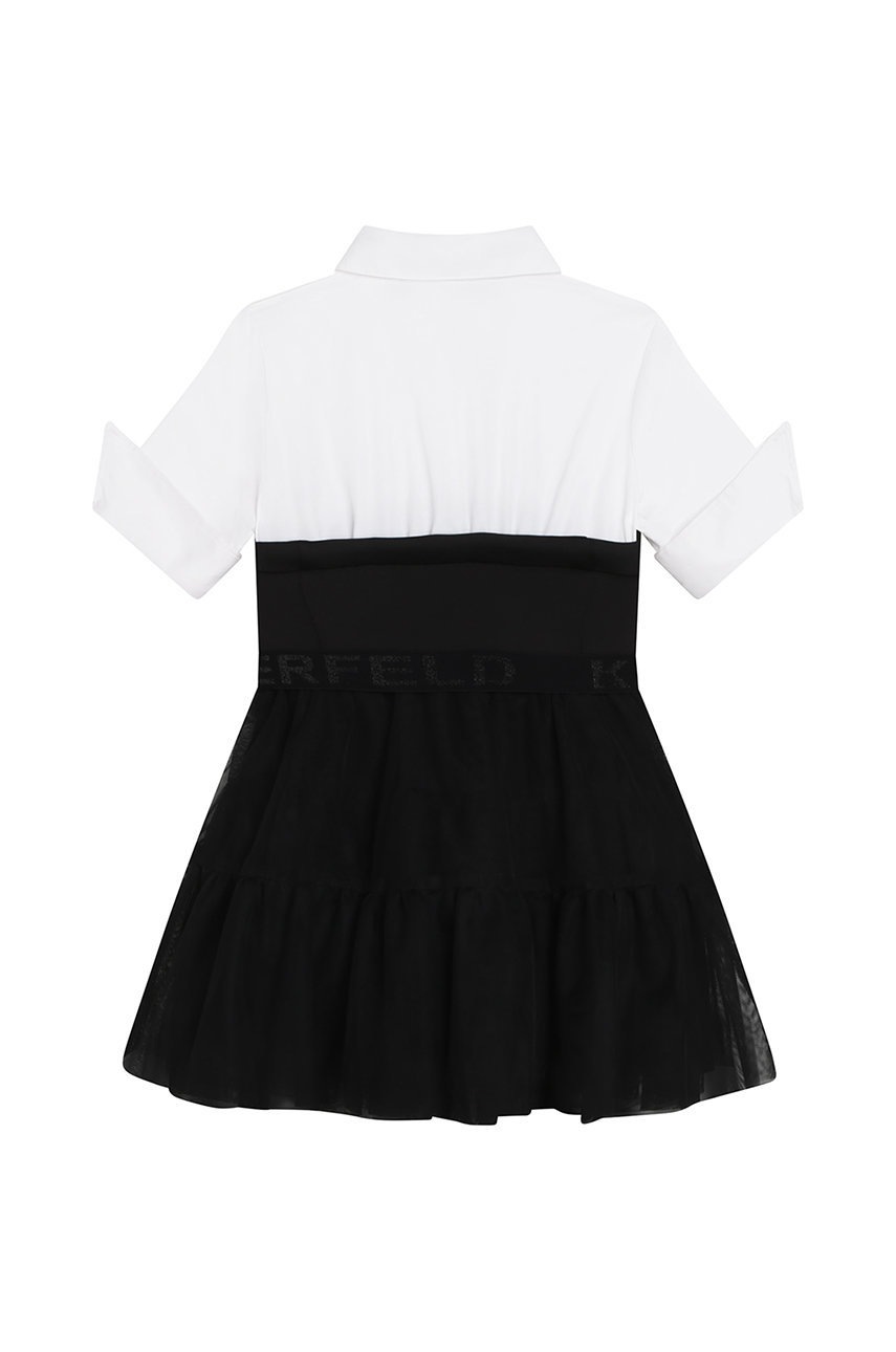 

Дитяча сукня Karl Lagerfeld колір чорний mini розкльошена