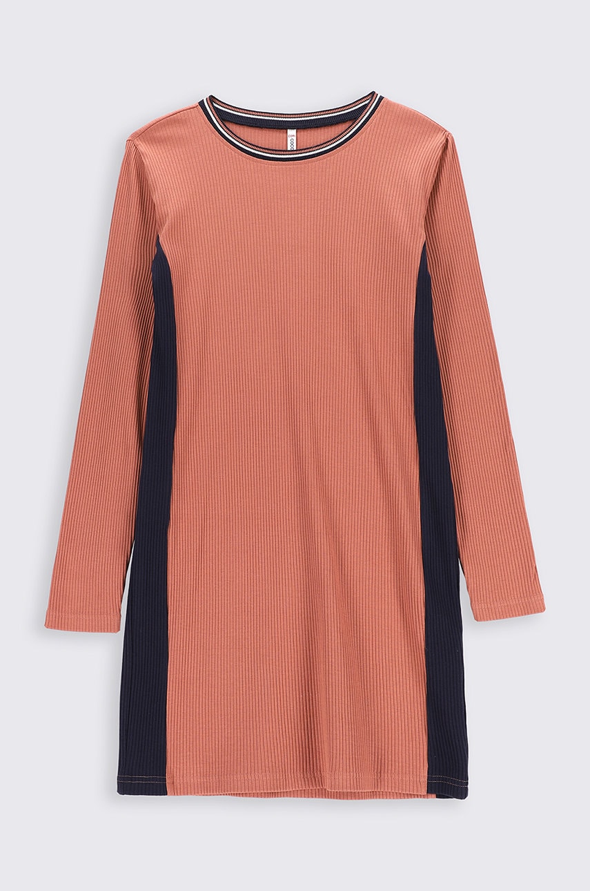 Coccodrillo rochie fete culoarea roz, mini, drept