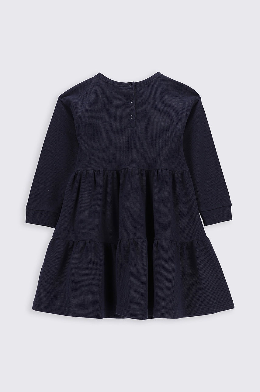 

Хлопковое детское платье Coccodrillo цвет синий mini oversize