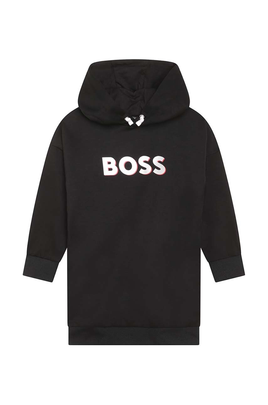 

Дитяча сукня BOSS колір чорний mini oversize