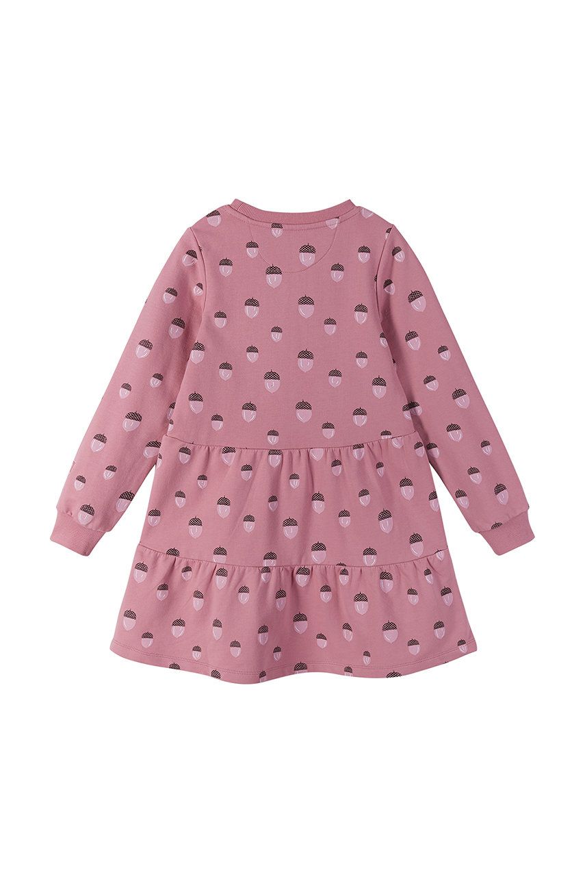 Dětské bavlněné šaty Reima růžová barva, mini - růžová -  100% Bavlna