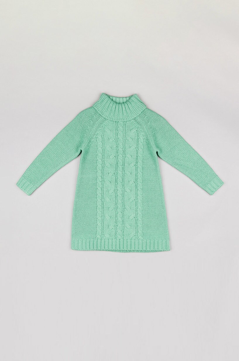 Zippy rochie fete culoarea verde, mini, drept
