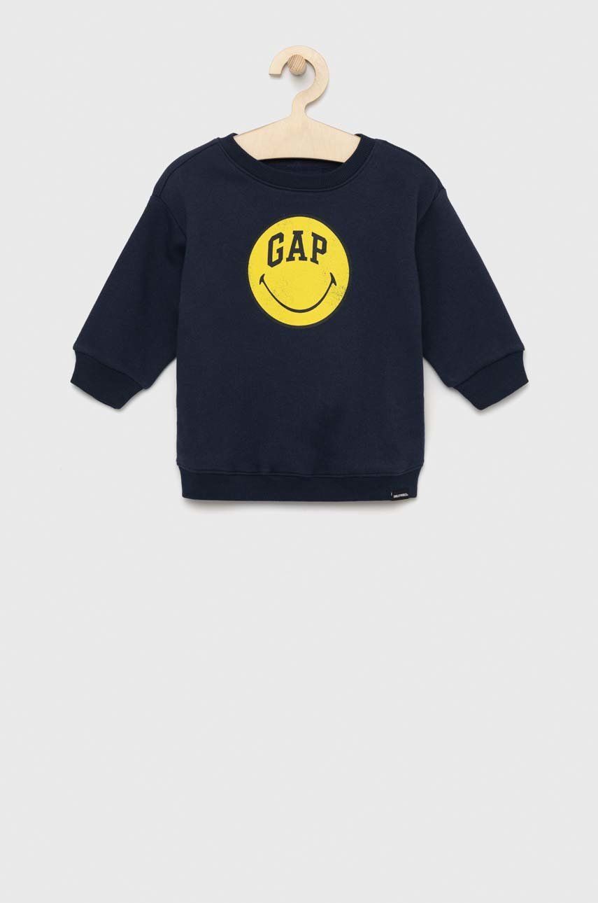 Gap GAP bluza dziecięca kolor granatowy