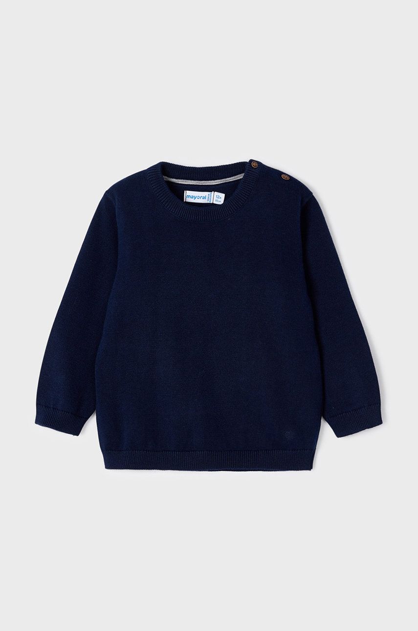 Mayoral pulover de bumbac pentru copii culoarea albastru marin, light