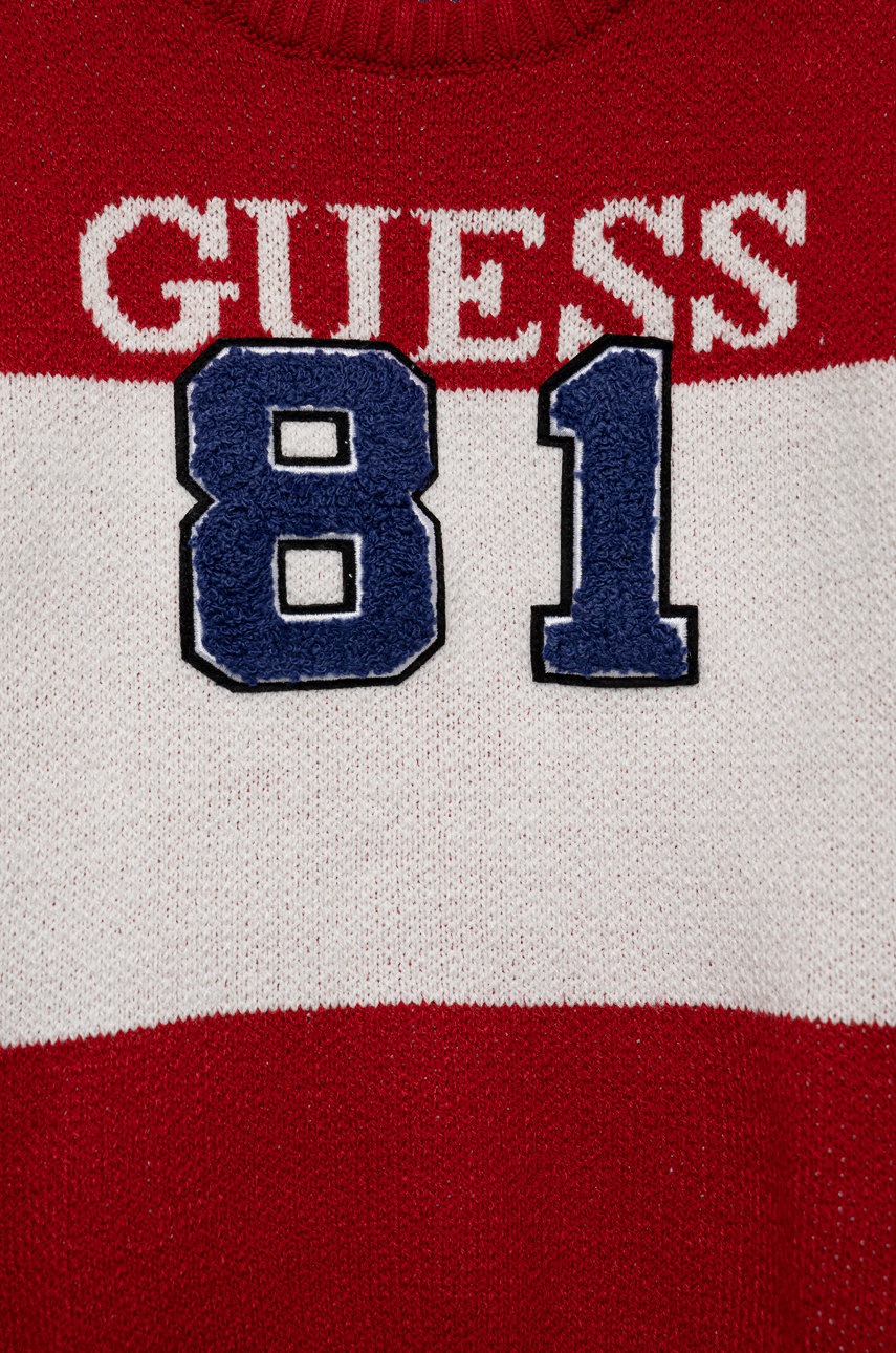 

Детский свитер Guess цвет красный тёплый