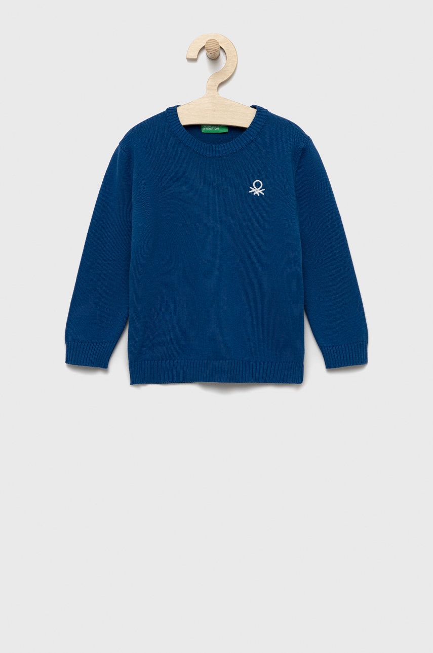 United Colors of Benetton pulover de bumbac pentru copii light