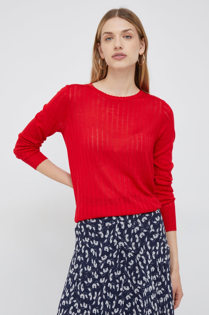 

Пуловер Vero Moda дамски в червено от лека материя, Червен
