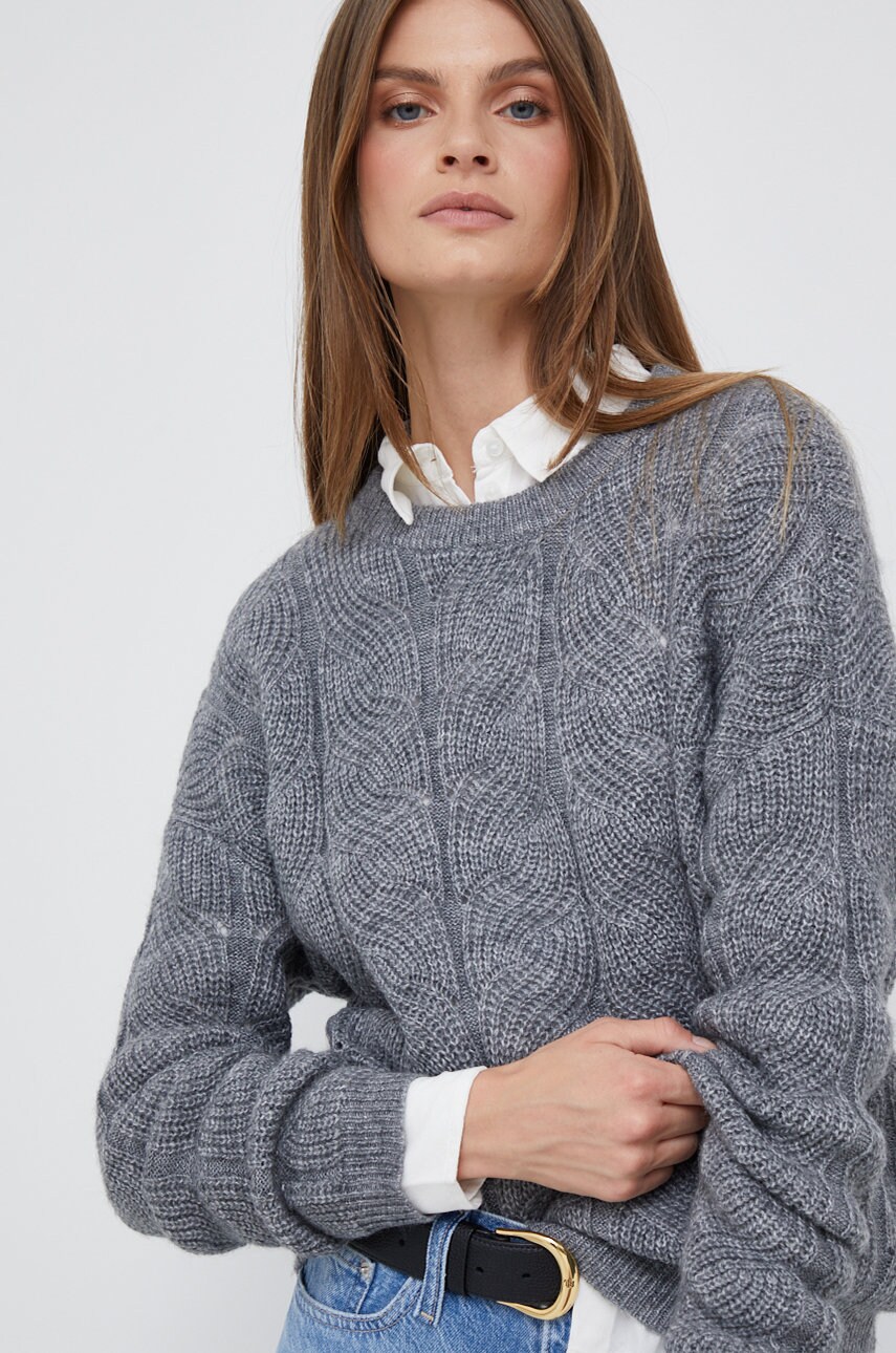 

Пуловер Vero Moda дамски в сиво от лека материя, Сив