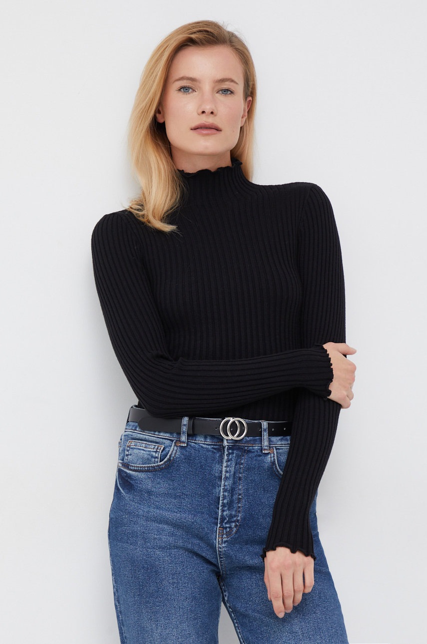 

Пуловер Vero Moda дамски в черно от лека материя, Черен
