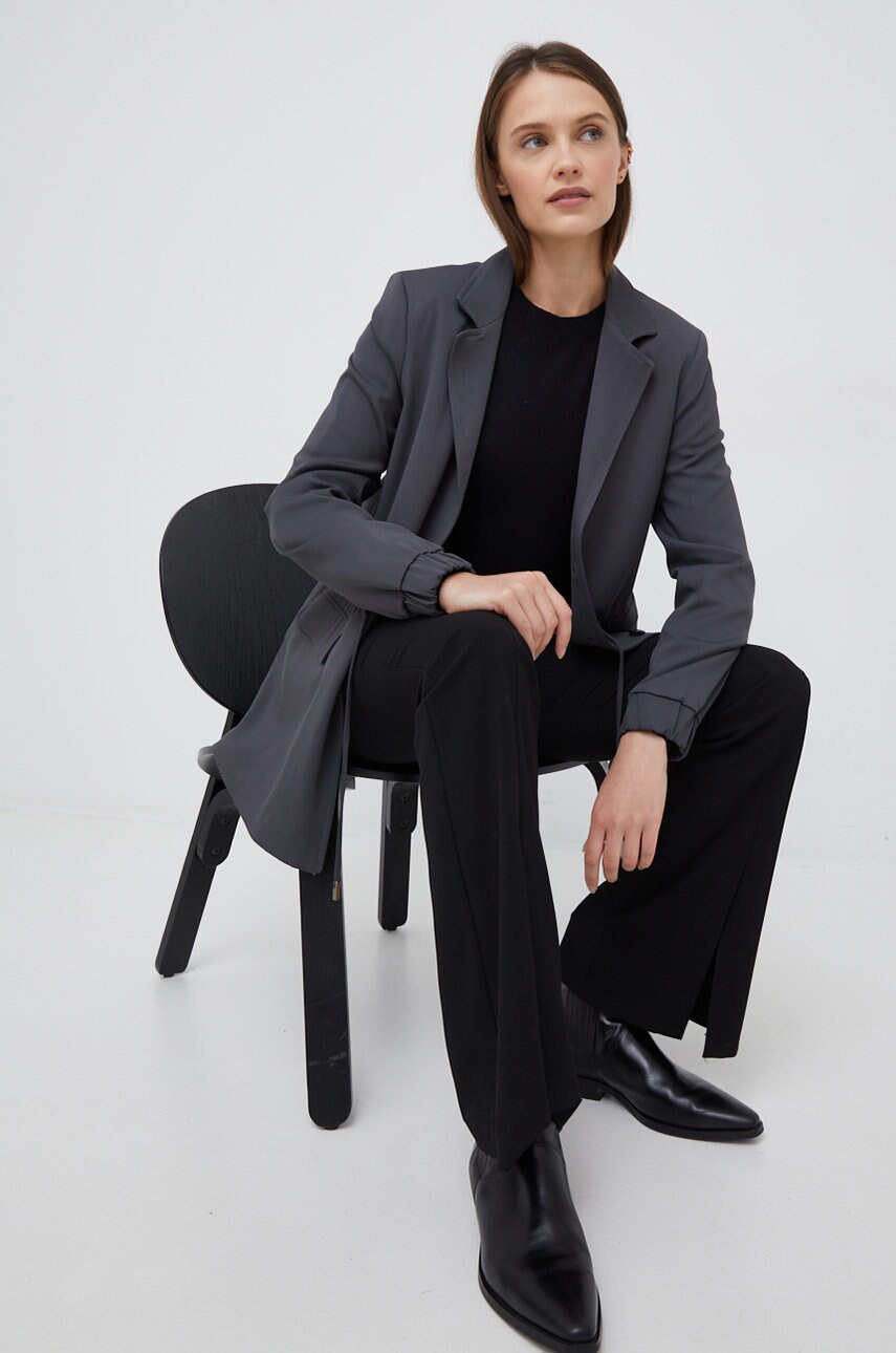 Vero moda pulover din amestec de mătase femei, culoarea negru, light
