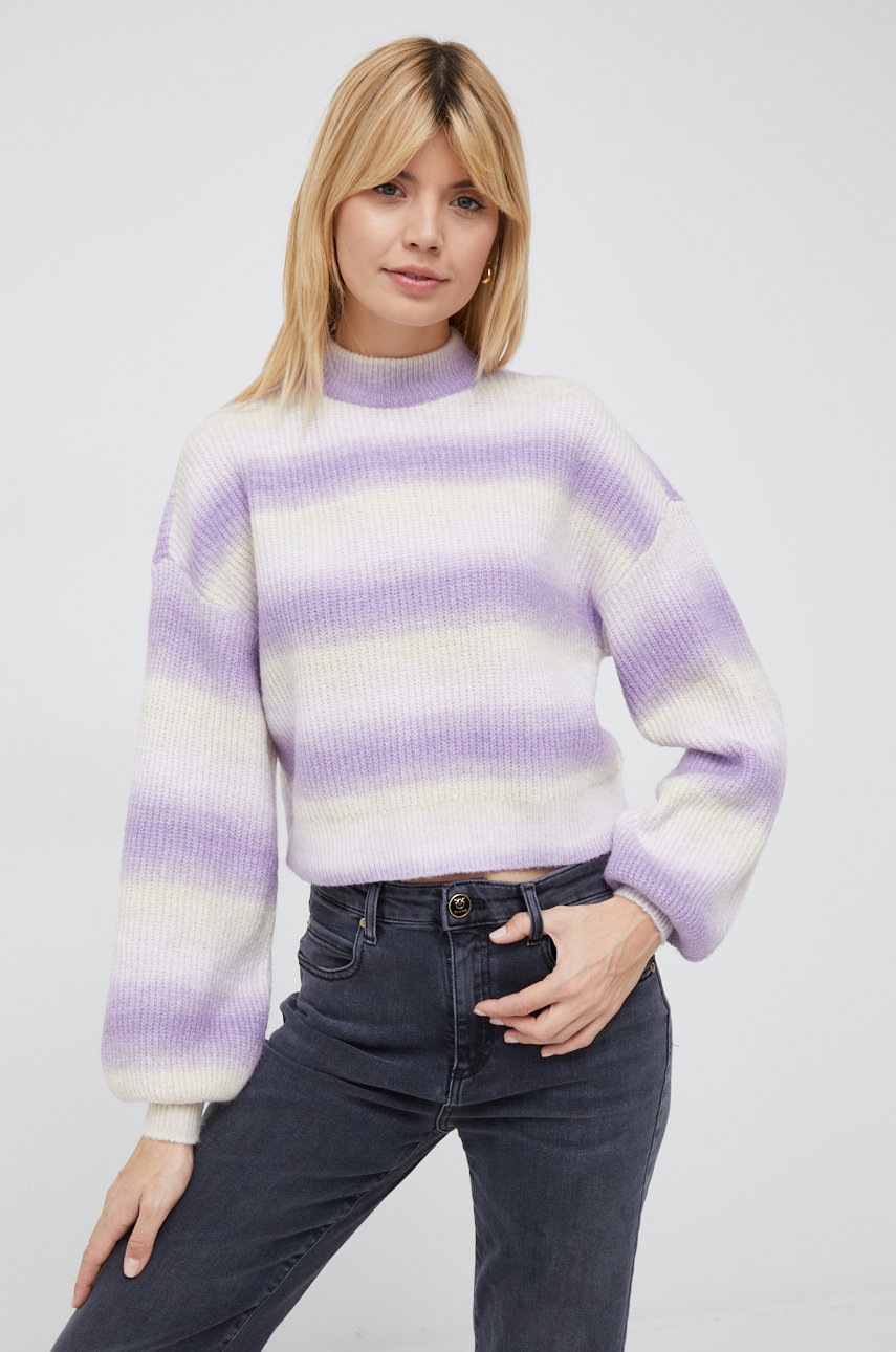 

Светр Vero Moda жіночий колір фіолетовий легкий півгольф