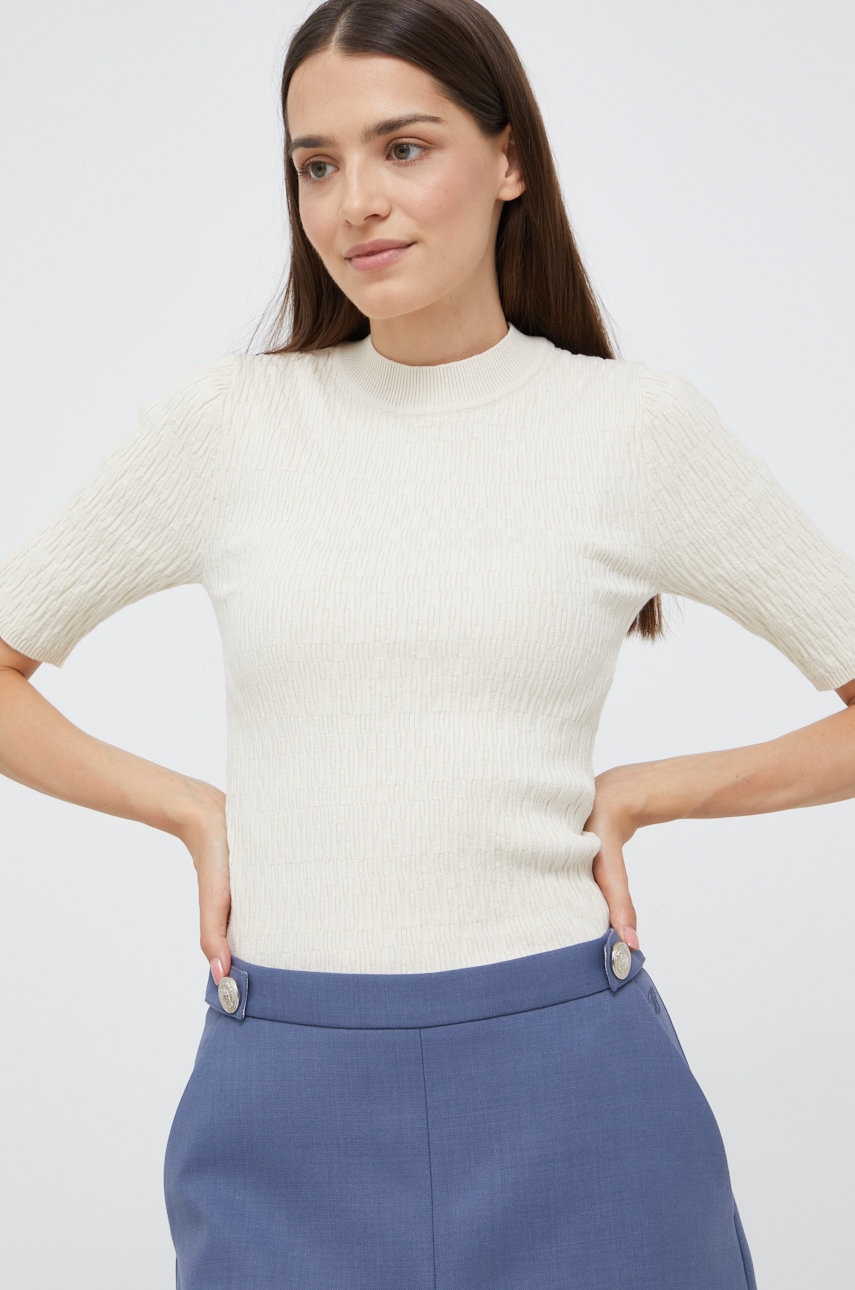 Selected femme tricou femei, culoarea bej