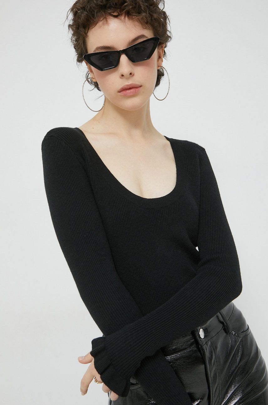 Vila pulover femei, culoarea negru, light answear.ro imagine noua