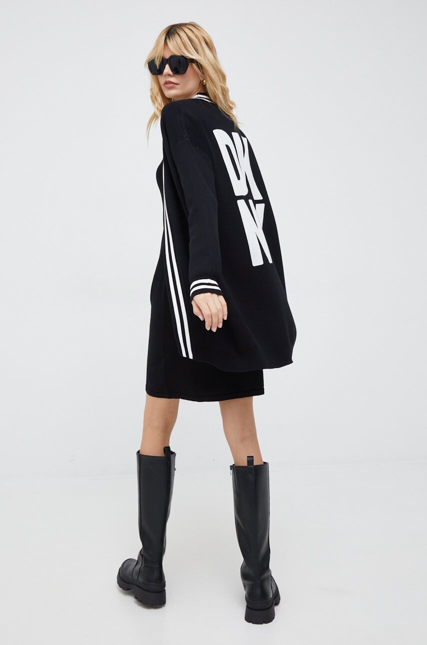 Dkny cardigan femei, culoarea negru