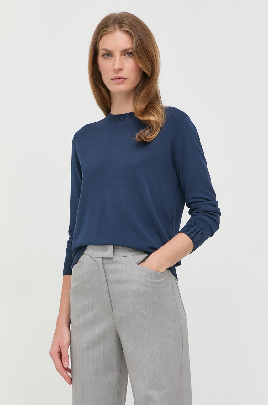 Weekend max mara pulover femei, culoarea albastru marin, light